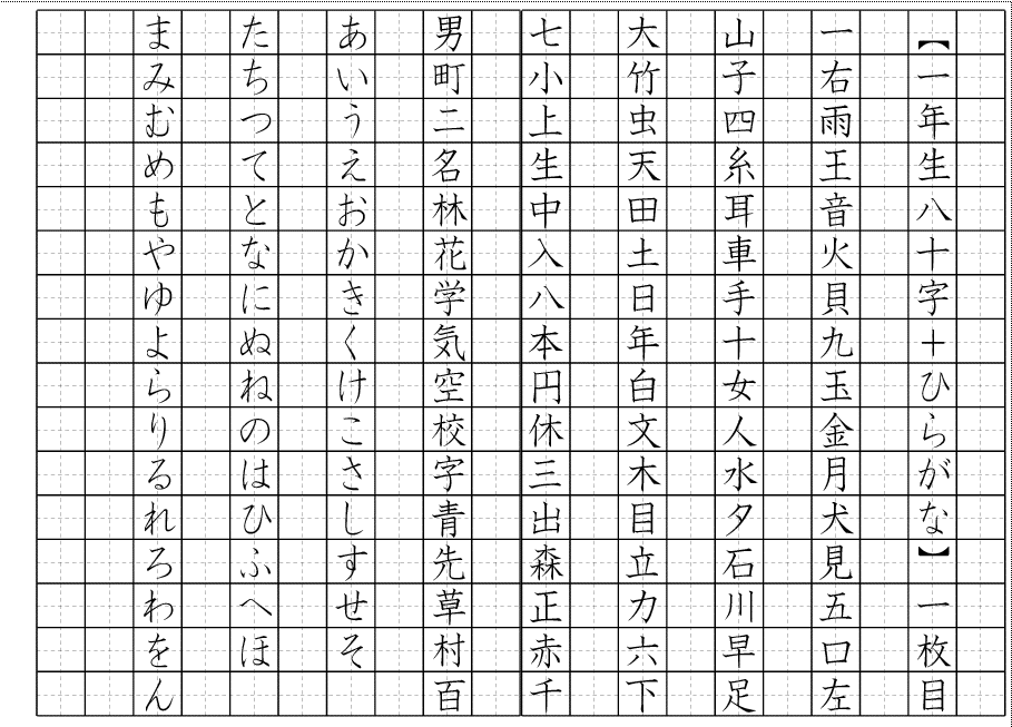 のび 漢字 しゅう ゆう